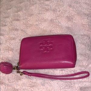 Tory Burch Pink Wristlet Wallet